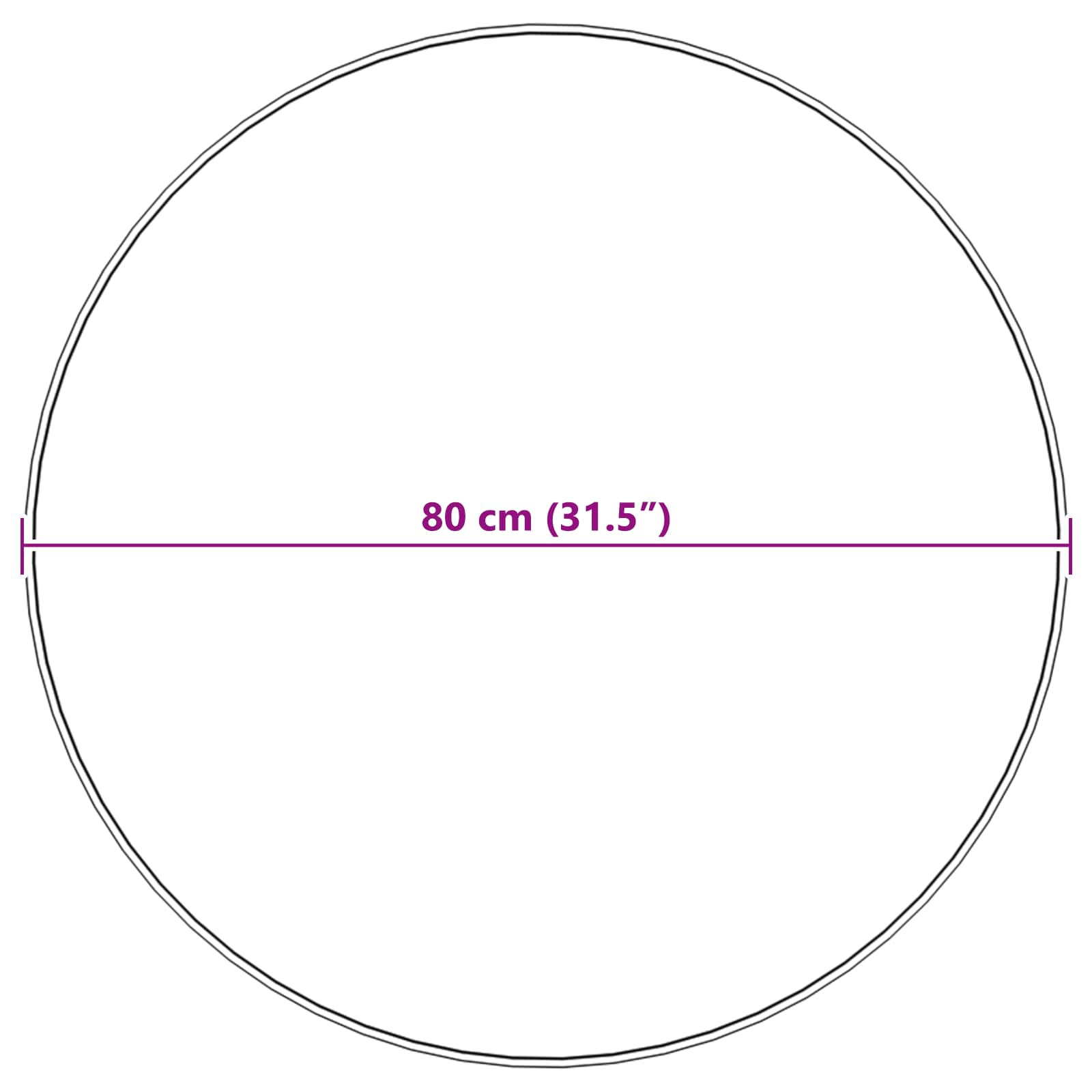 Skridsikker tæppe af kunstig kaninpels OLITE Beige Ø 80 cm