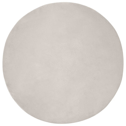 Skridsikker tæppe af kunstig kaninpels OLITE Beige Ø 80 cm