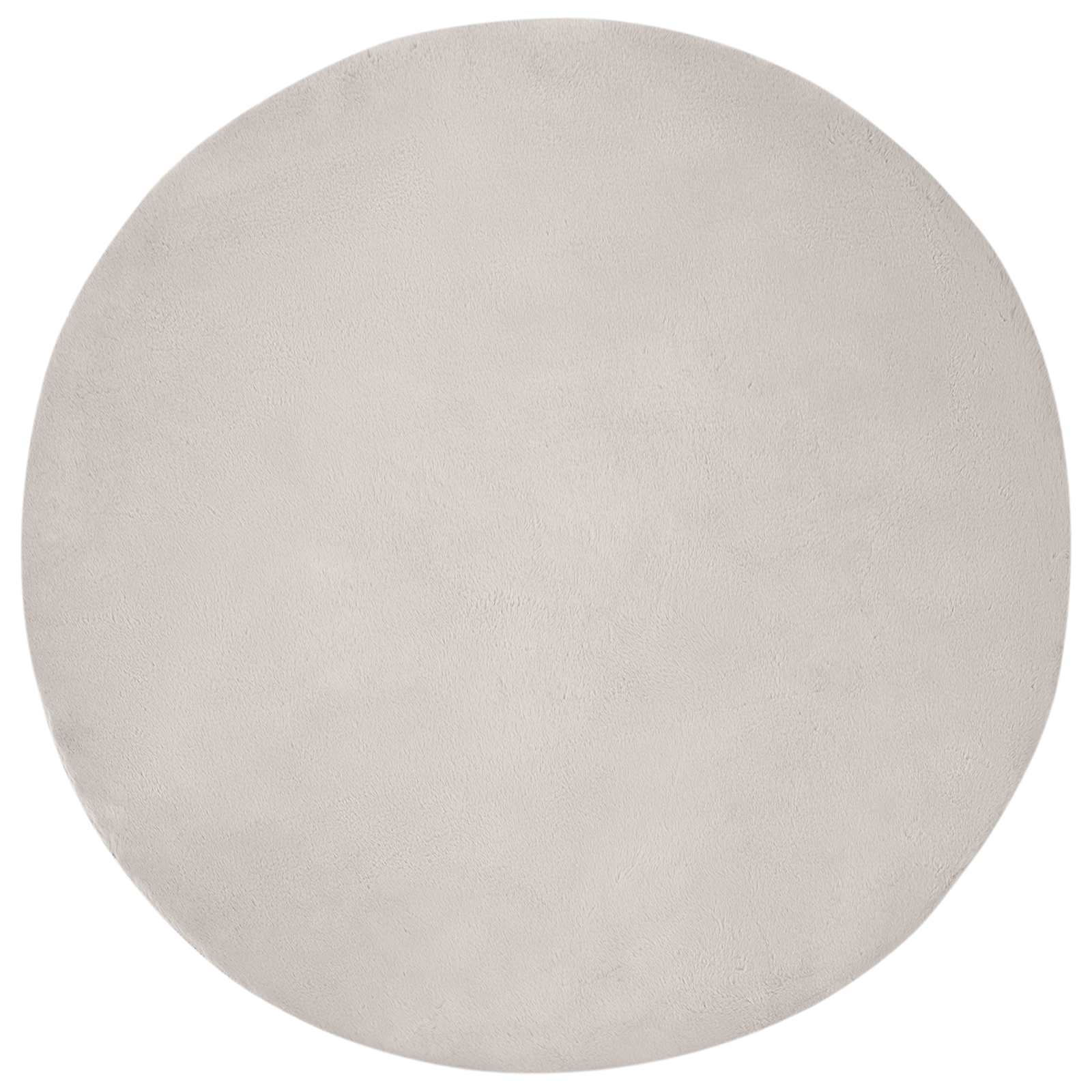 Skridsikker tæppe af kunstig kaninpels OLITE Beige Ø 120 cm