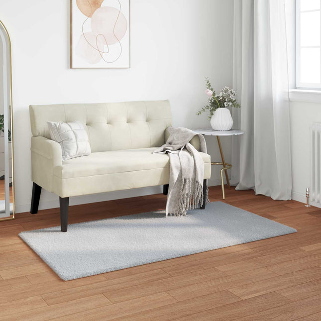 Skridsikker tæppe af kunstig kaninpels OLITE Grå 80 x 150 cm
