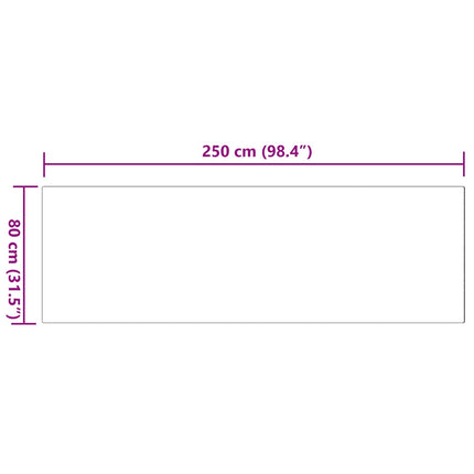 Skridsikker tæppe af kunstig kaninpels OLITE Grå 80 x 250 cm