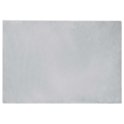 Skridsikker tæppe af kunstig kaninpels OLITE Grå 140 x 200 cm