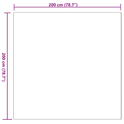 Skridsikker tæppe af kunstig kaninpels OLITE Grå 200 x 200 cm