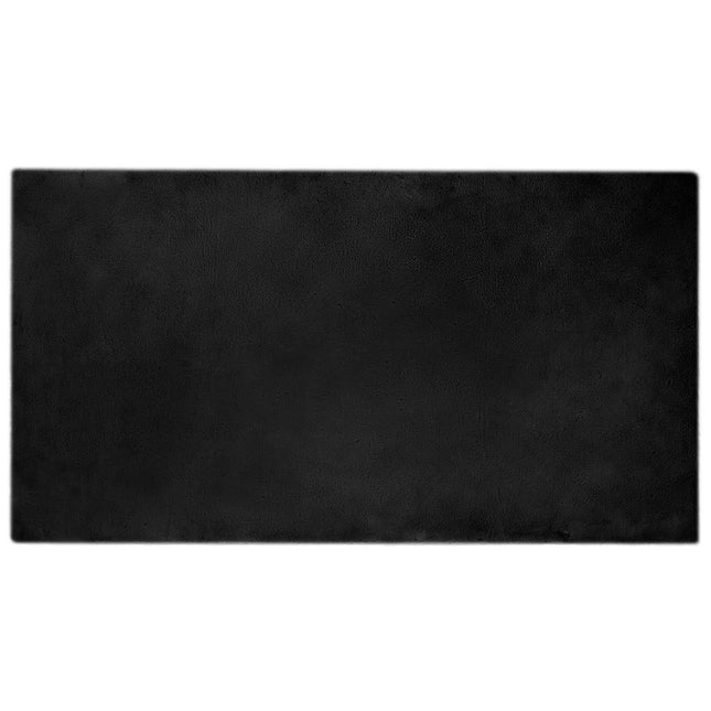 Skridsikker tæppe af kunstig kaninpels OLITE Sort 60 x 110 cm