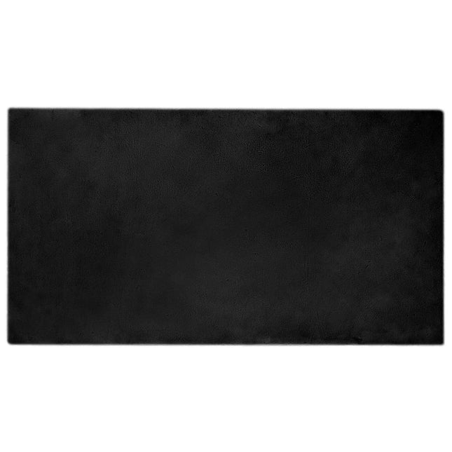 Skridsikker tæppe af kunstig kaninpels OLITE Sort 80 x 150 cm