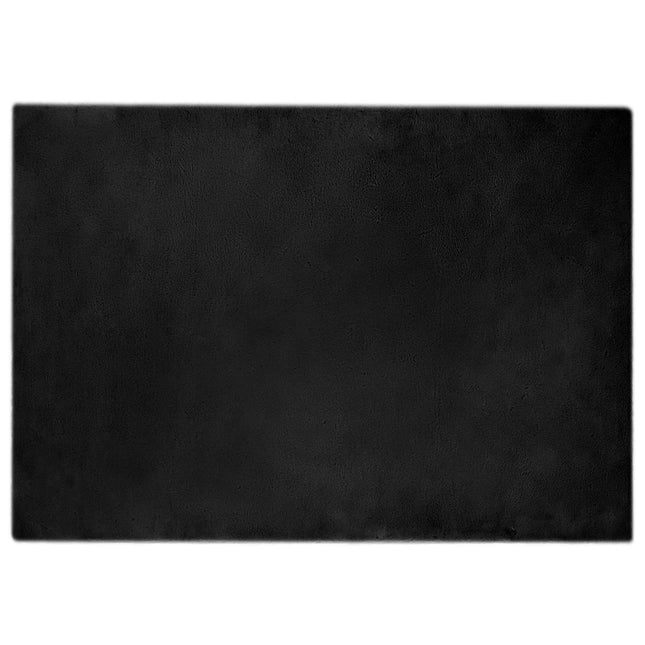 Skridsikker tæppe af kunstig kaninpels OLITE Sort 160 x 230 cm