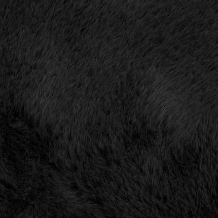 Skridsikker tæppe af kunstig kaninpels OLITE Sort 200 x 280 cm