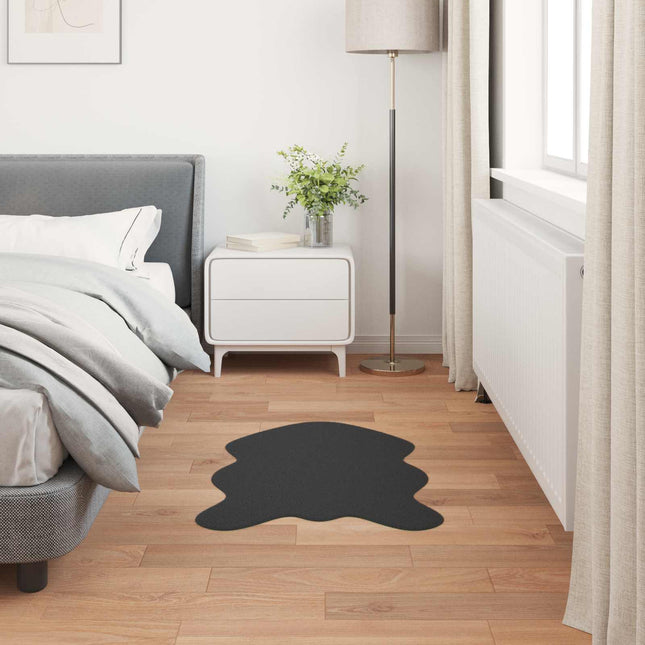 Skridsikker tæppe af kunstig kaninpels OLITE Sort 60 x 90 cm