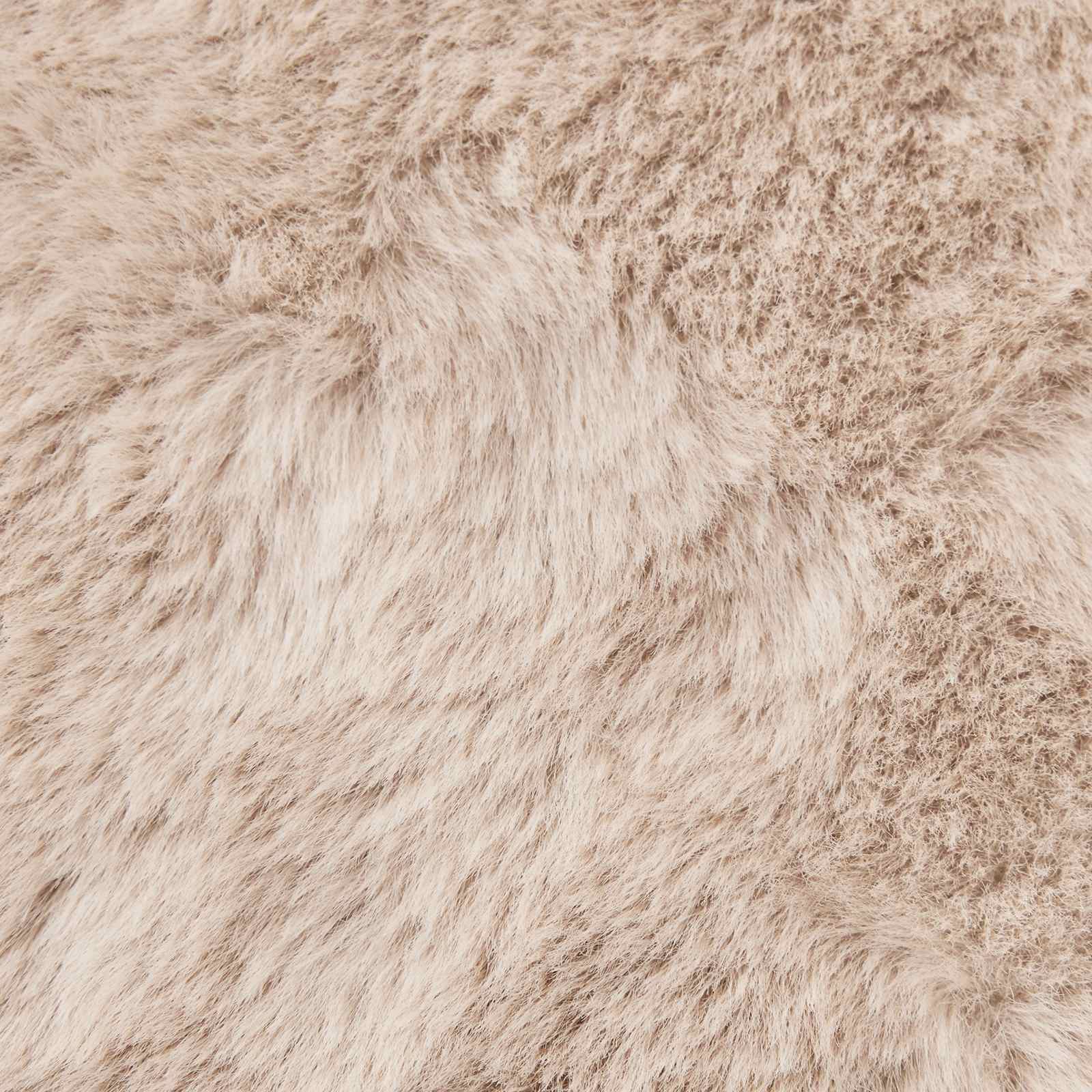 Skridsikker tæppe af kunstig kaninpels OLITE Gråbrun Polyester