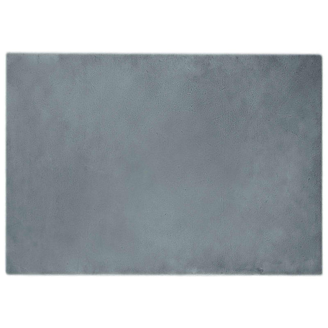 Skridsikker tæppe af kunstig kaninpels OLITE Antracit Polyester