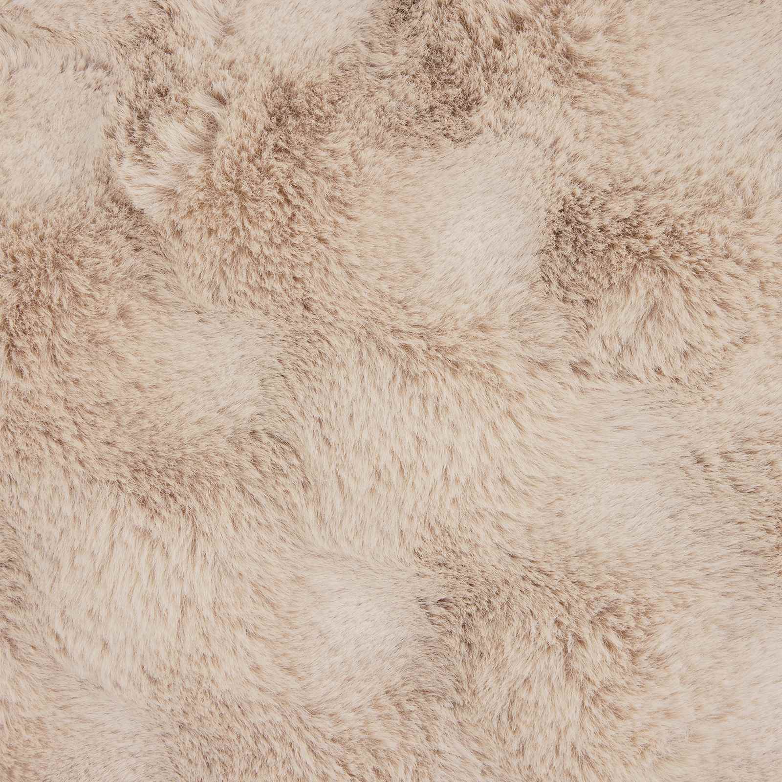 Faux Kanin Pels Tæppe 4 pcs Beige 220 x 240 cm Polyester