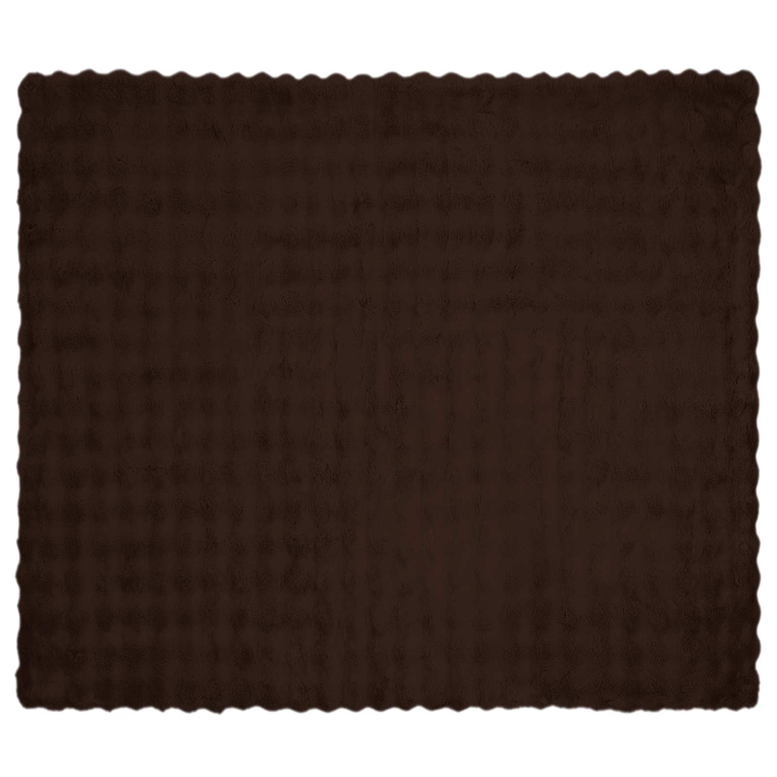 Faux Kanin Pels Tæppe 4 pcs Camel 220 x 240 cm Polyester