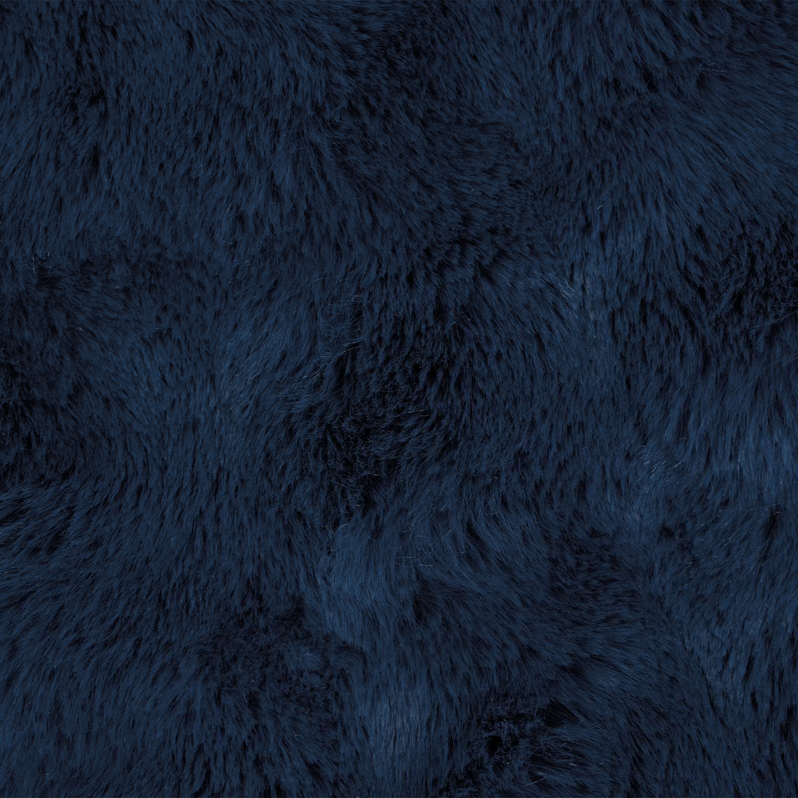 Faux Kanin Pels Tæppe 4 pcs Marine Blå 130 x 150 cm Polyester