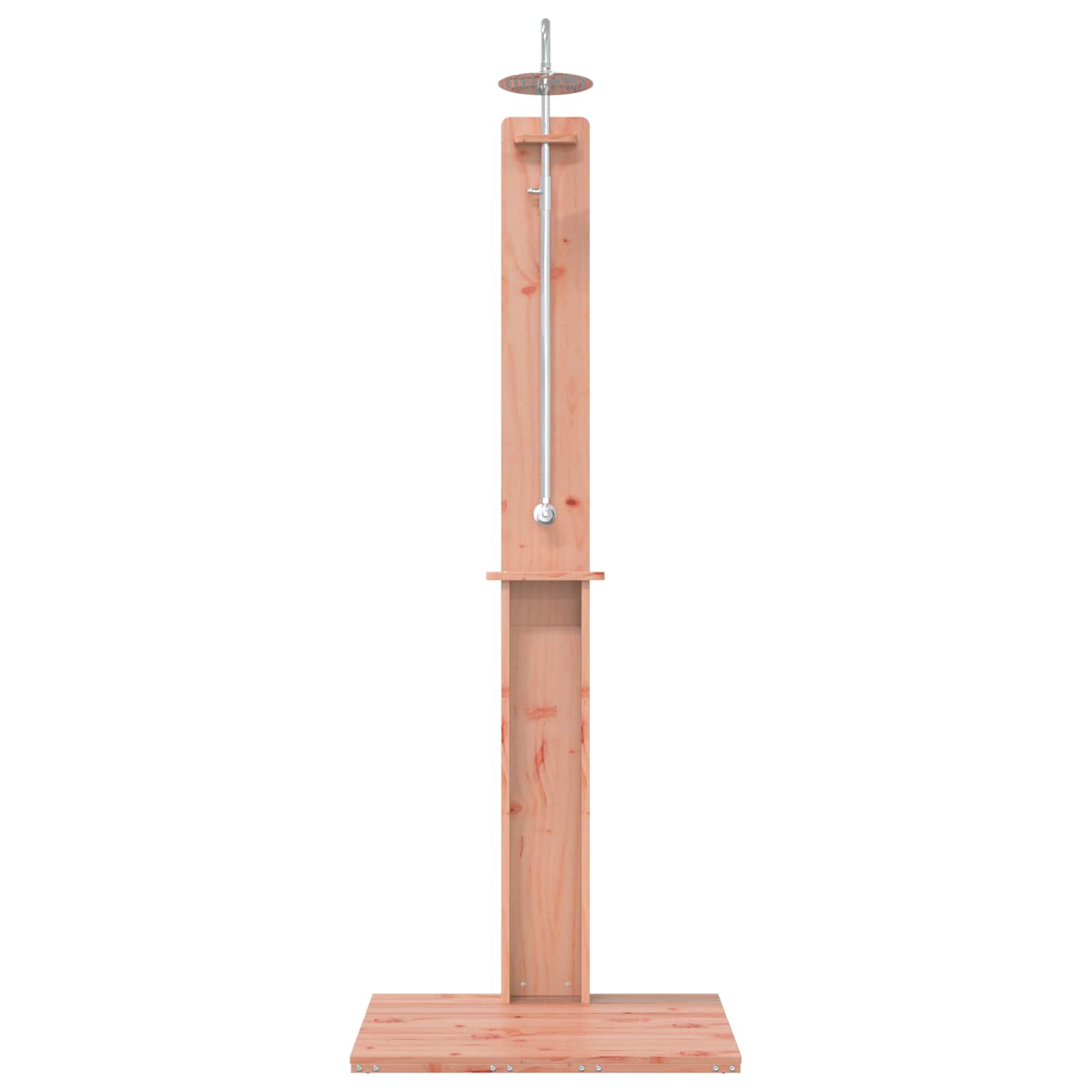 Udendørs bruser 206 cm Massiv Douglas træ og rustfrit stål