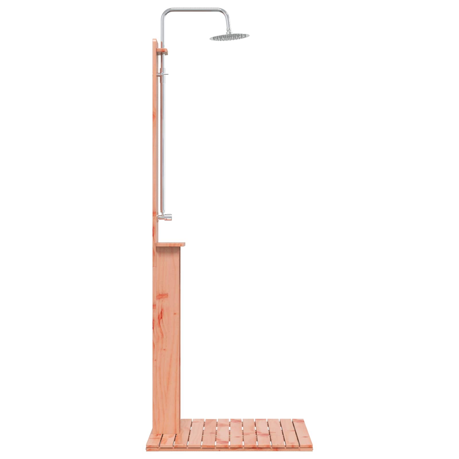 Udendørs bruser 206 cm Massiv Douglas træ og rustfrit stål