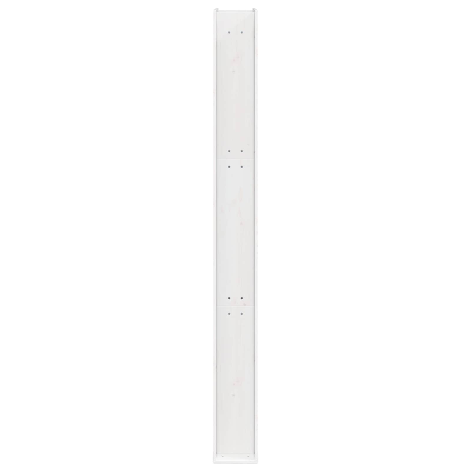 Udendørs bruser 226 cm Massivt fyrretræ og rustfrit stål Hvid