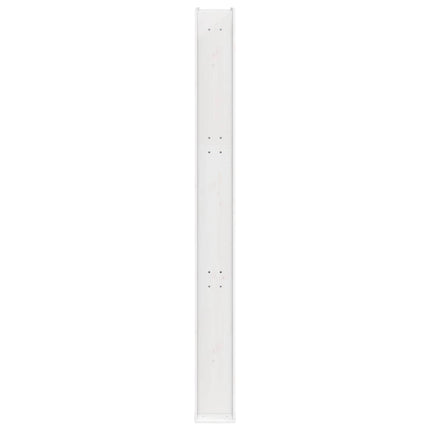 Udendørs bruser 226 cm Massivt fyrretræ og rustfrit stål Hvid