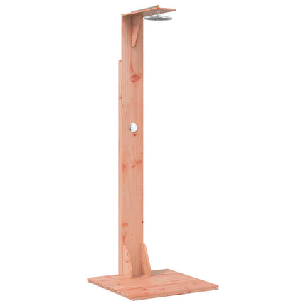 Udendørs bruser 214,5 cm Massiv Douglas træ og rustfrit stål