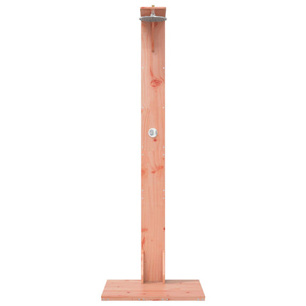 Udendørs bruser 214,5 cm Massiv Douglas træ og rustfrit stål