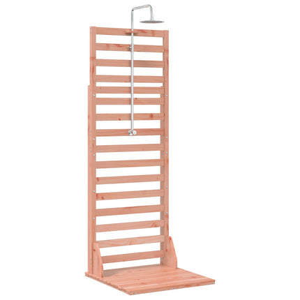 Udendørs bruser 225 cm Massiv Douglas træ og rustfrit stål