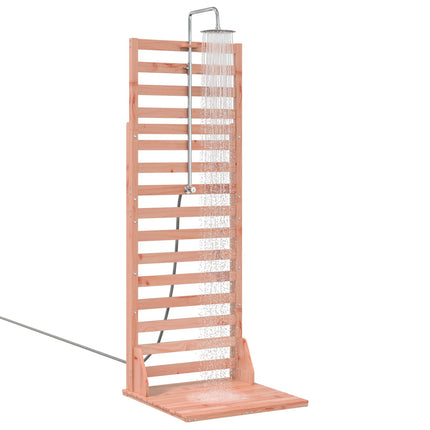 Udendørs bruser 225 cm Massiv Douglas træ og rustfrit stål