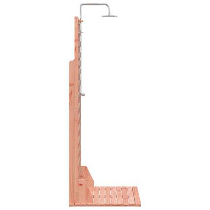 Udendørs bruser 225 cm Massiv Douglas træ og rustfrit stål