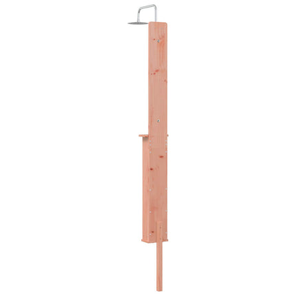 Udendørs bruser 246 cm Massiv Douglas træ og rustfrit stål