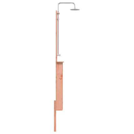 Udendørs bruser 246 cm Massiv Douglas træ og rustfrit stål