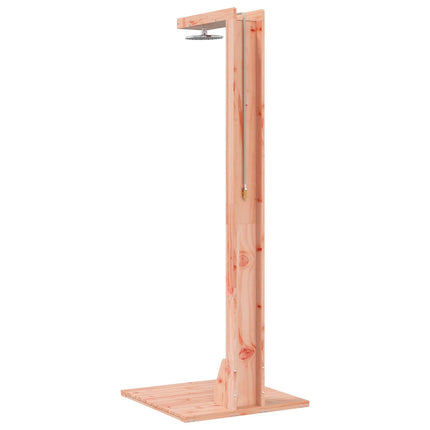 Udendørs bruser 210 cm Massiv Douglas træ og rustfrit stål