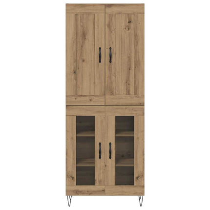 Highboard Artisan Egetræ 69,5 x 34 x 180 cm Konstrueret træ