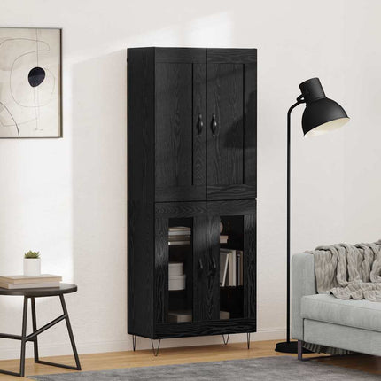 Highboard Sort eg 69,5 x 34 x 180 cm Konstrueret træ