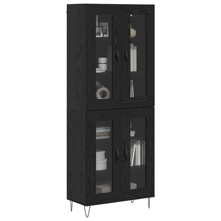 Highboard Sort eg 69,5 x 34 x 180 cm Konstrueret træ