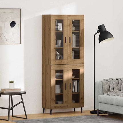 Highboard 2 pcs Artisan Egetræ 69,5 x 34 x 180 cm