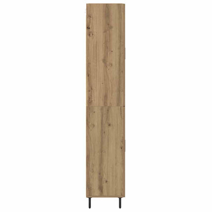 Highboard 2 pcs Gammelt træ 69,5 x 34 x 180 cm Konstrueret træ