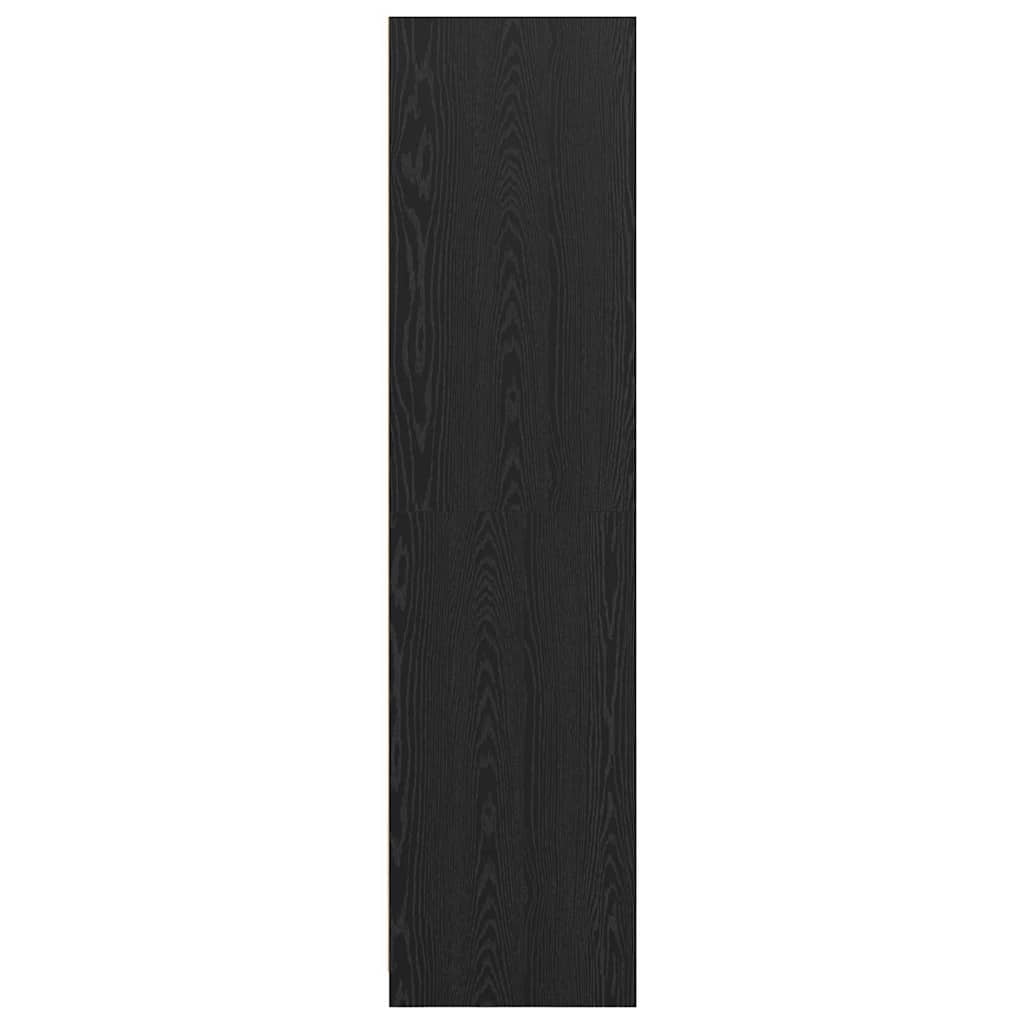 Garderobeskab Sort eg 100 x 50 x 200 cm Konstrueret træ