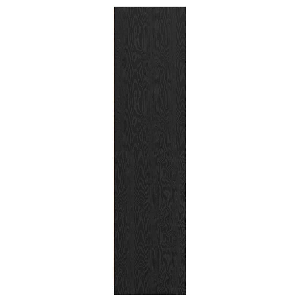 Garderobeskab Sort eg 50 x 50 x 200 cm Konstrueret træ