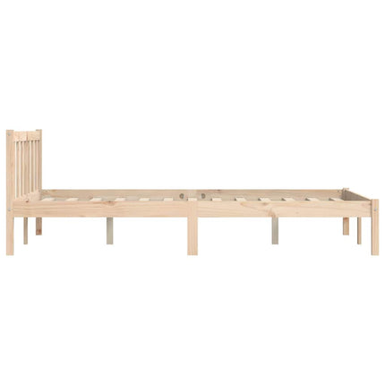 Sengestel Naturfarvet 152 x 203 cm Massivt fyrretræ