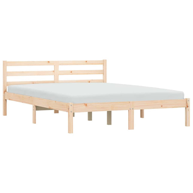 Sengestel Naturfarvet 208,5 x 157,5 x 69,5 cm Massivt fyrretræ