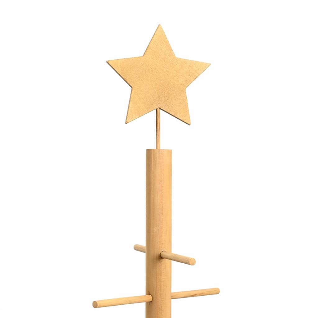 Træ juletræ med stativ Brun 210 cm Bambus
