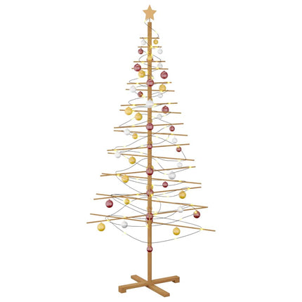 Træ juletræ med stativ Brun 210 cm Bambus