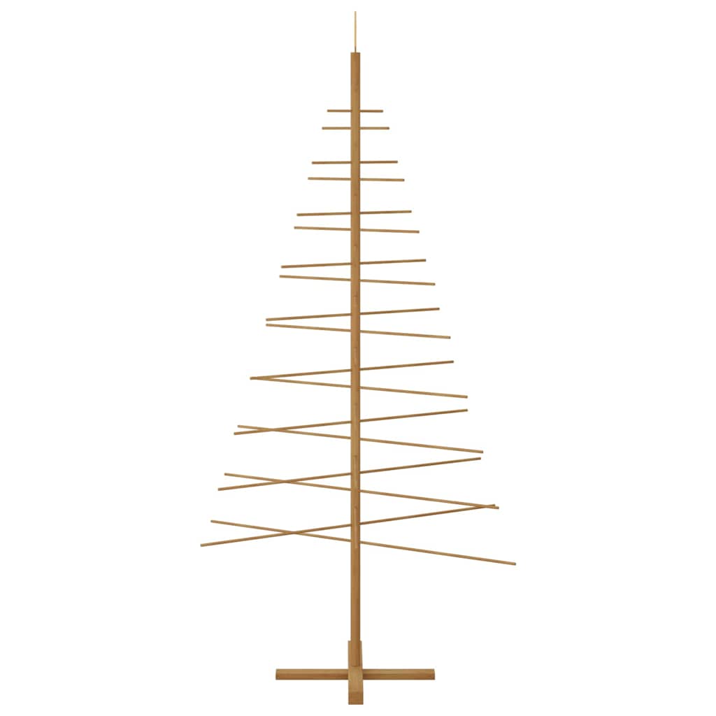 Træ juletræ med stativ Brun 210 cm Bambus