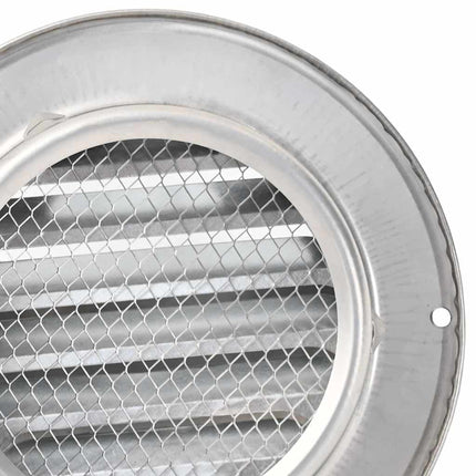 Luftventilationsdæk 2 pcs Sølv 100 mm Rustfrit stål