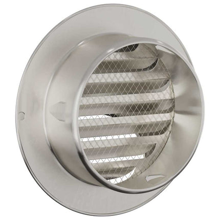 Luftventilationsdæk 2 pcs Sølv 100 mm Rustfrit stål