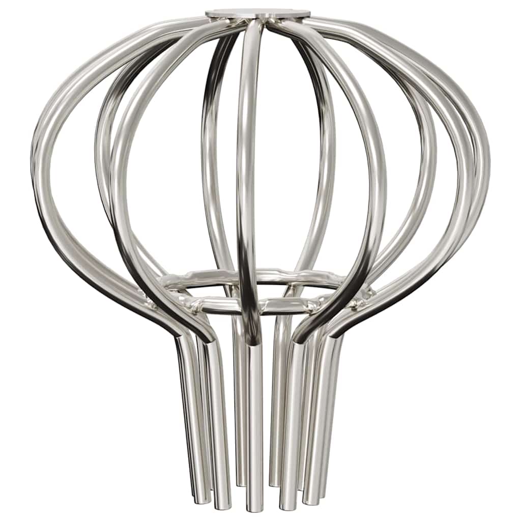 Tagrende bladbeskytter 2 pcs Sølv 50 mm Rustfrit stål