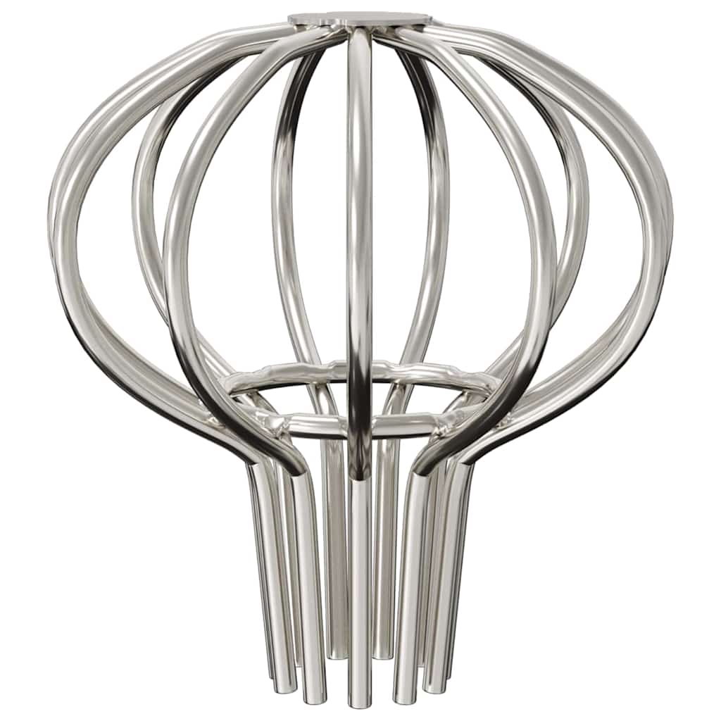 Tagrende bladbeskytter 2 pcs Sølv 50 mm Rustfrit stål