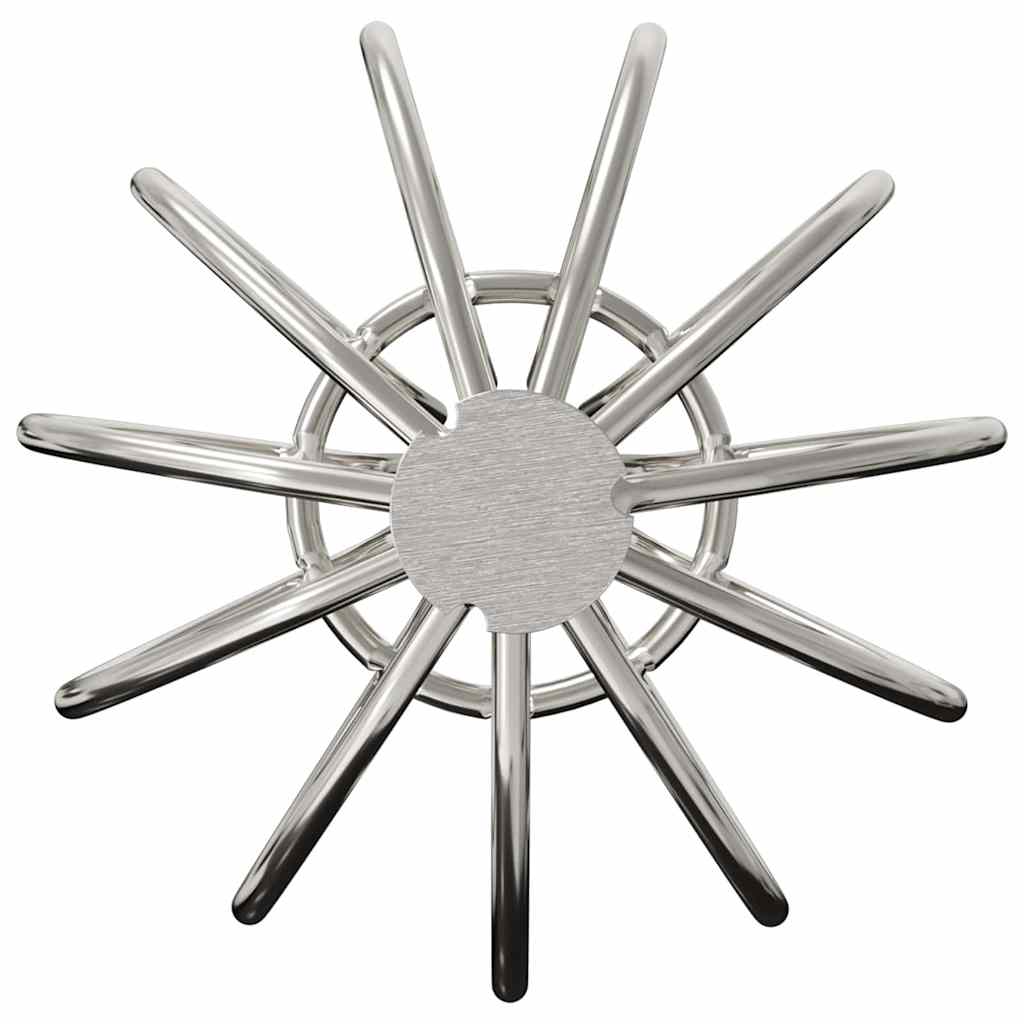 Tagrende bladbeskytter 2 pcs Sølv 50 mm Rustfrit stål