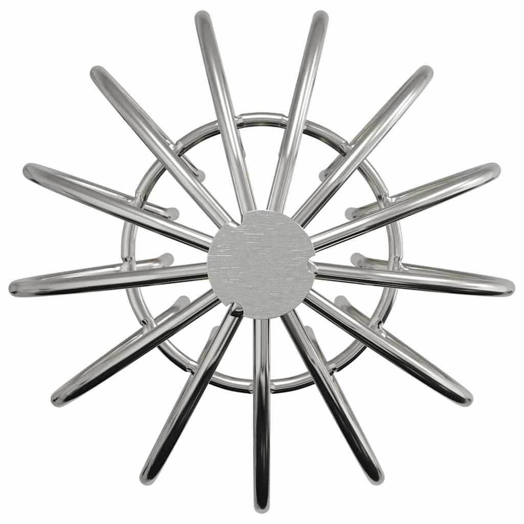 Tagrende bladbeskytter 8 pcs Sølv 75 mm Rustfrit stål
