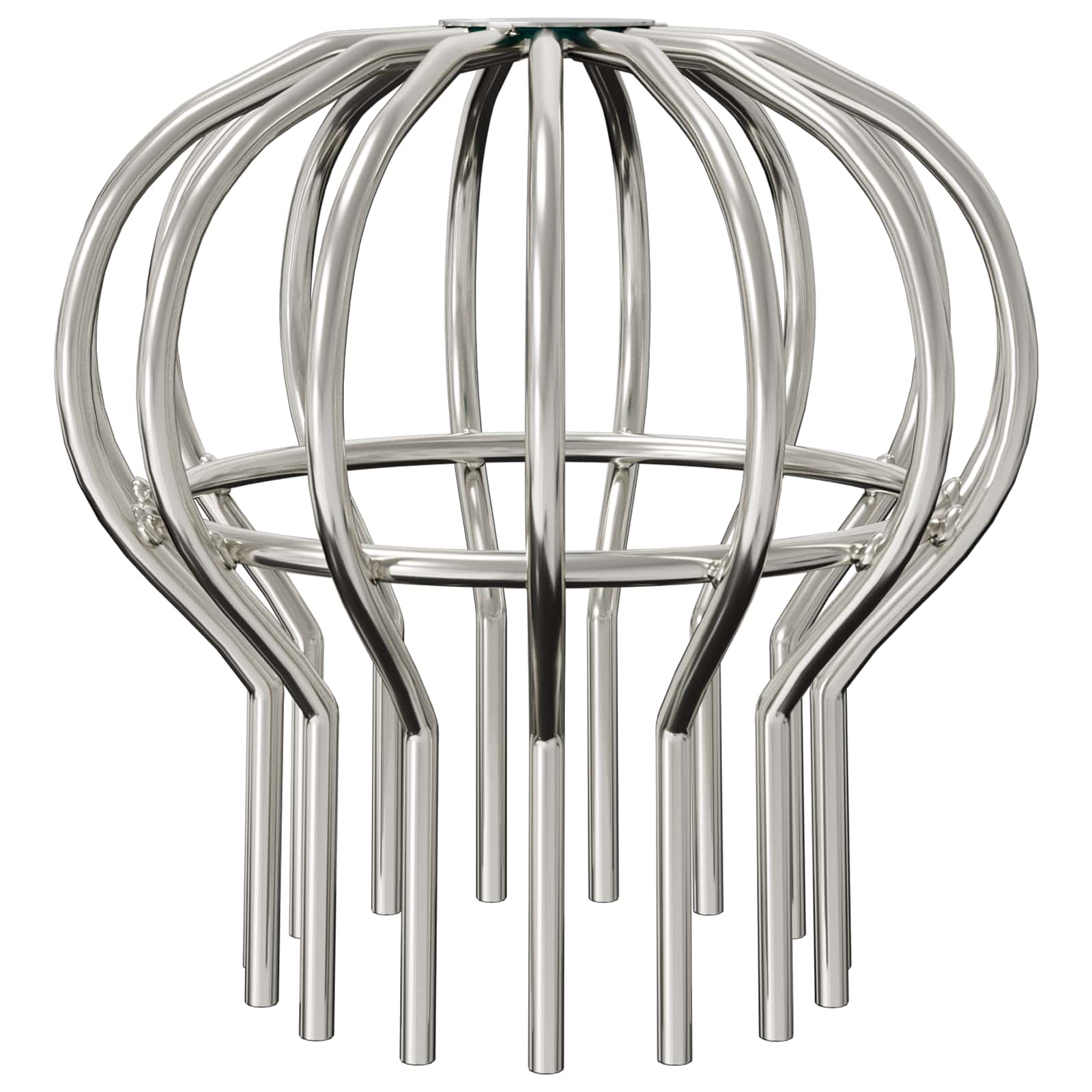 Tagrende bladbeskytter 8 pcs Sølv 110 mm Rustfrit stål