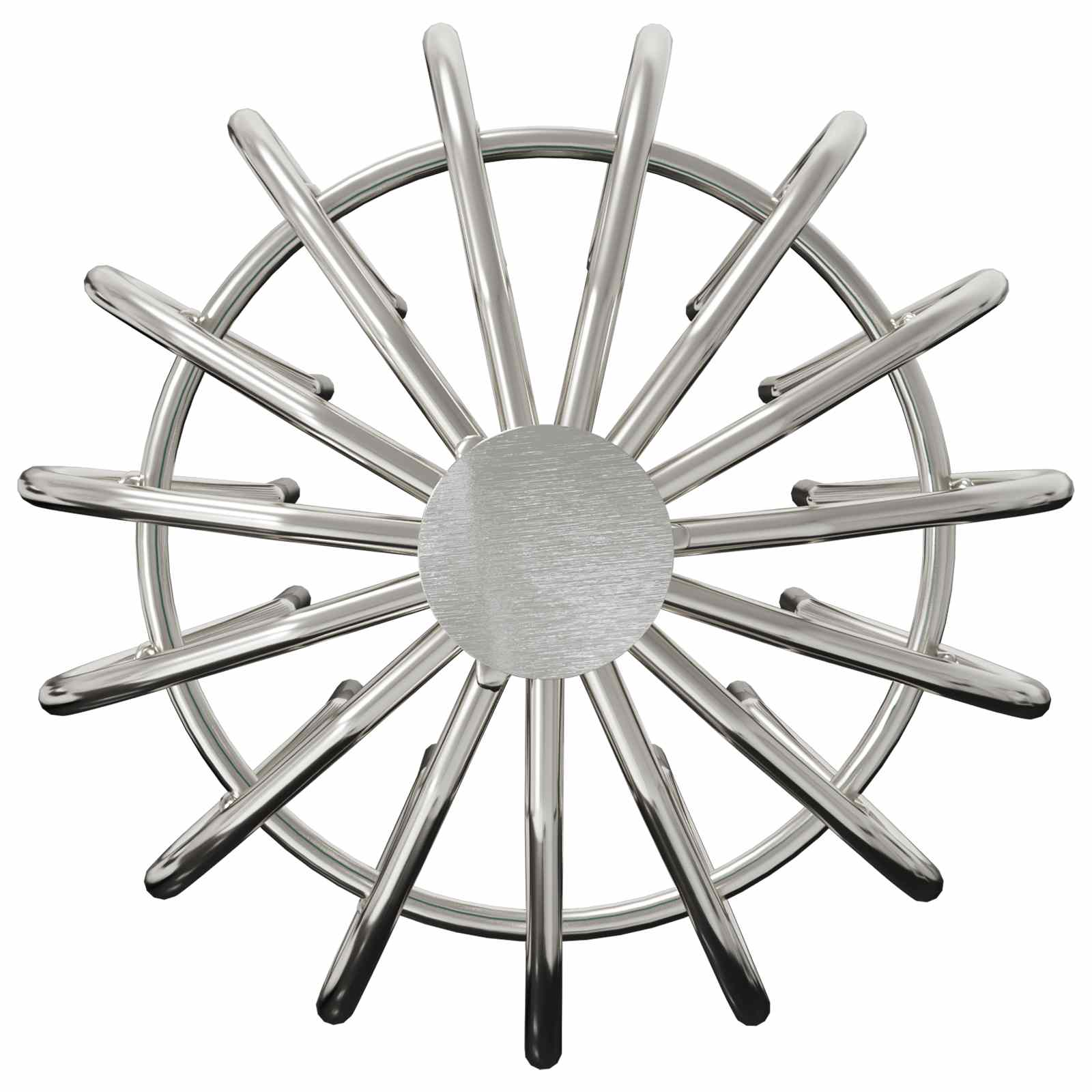 Tagrende bladbeskytter 8 pcs Sølv 110 mm Rustfrit stål
