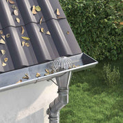 Tagrende bladbeskytter 2 pcs Sølv 160 mm Rustfrit stål
